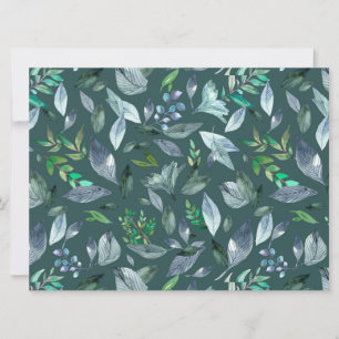 Watercolor fallen leaves 5 announcement