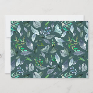 Watercolor fallen leaves 5 announcement