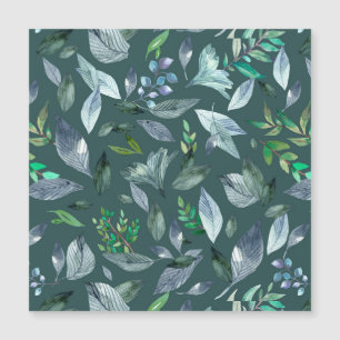 Watercolor fallen leaves 5 magnetic invitation