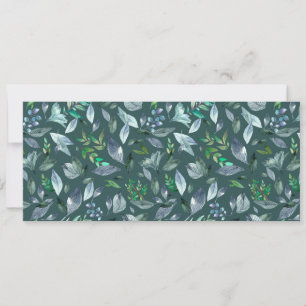 Watercolor fallen leaves 5 save the date