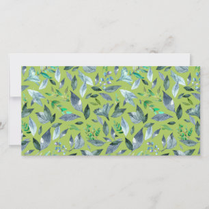 Watercolor fallen leaves 6 announcement