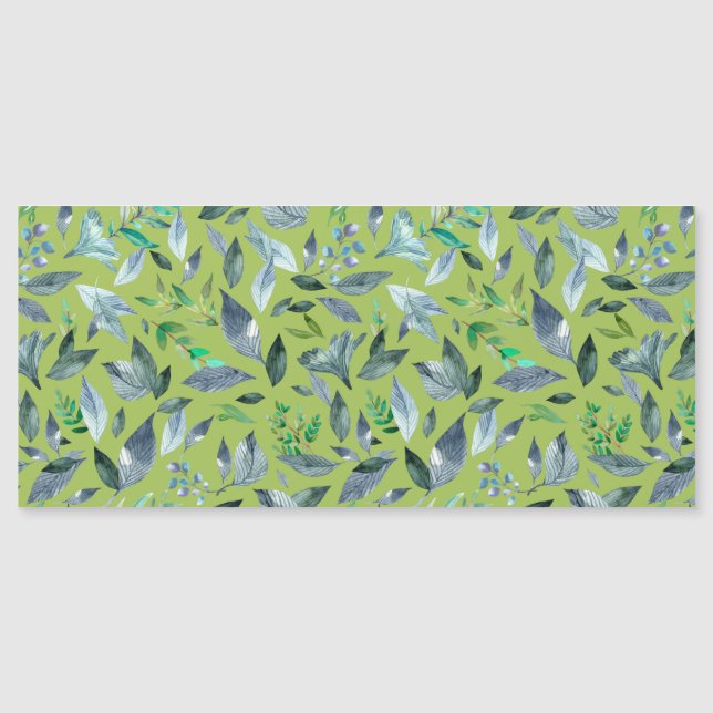 Watercolor fallen leaves 6 magnetic invitation (Front)