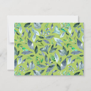 Watercolor fallen leaves 6 magnetic invitation