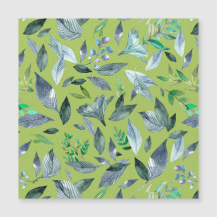Watercolor fallen leaves 6 magnetic invitation