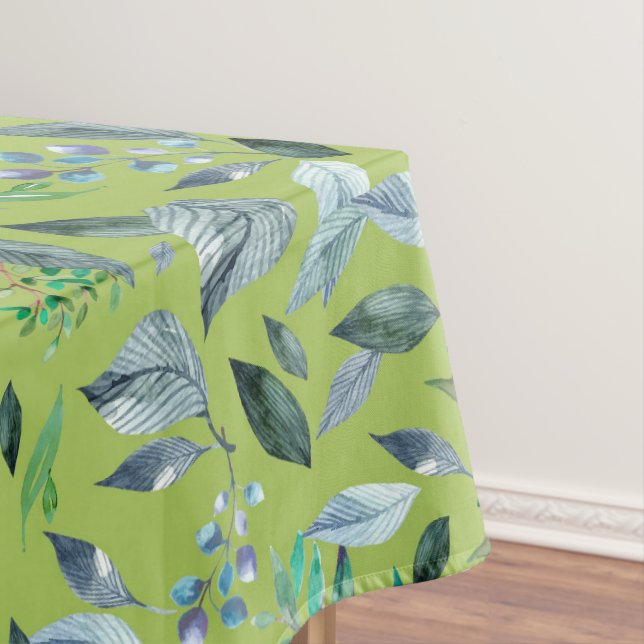 Watercolor fallen leaves 6 tablecloth (In Situ)