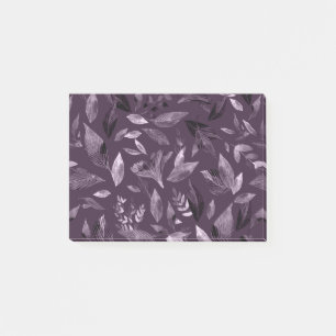 Watercolor fallen leaves 7 post-it notes