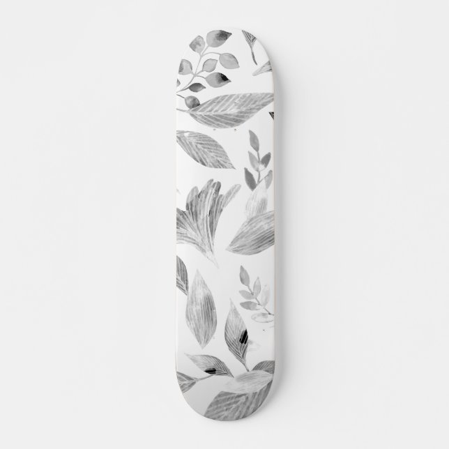 Watercolor fallen leaves 8 skateboard (Front)