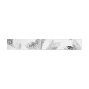 Watercolor fallen leaves 8 wrap around label