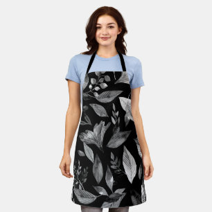 Watercolor fallen leaves 9 apron