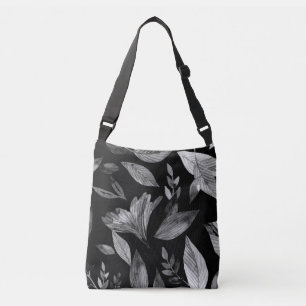 Watercolor fallen leaves 9 crossbody bag