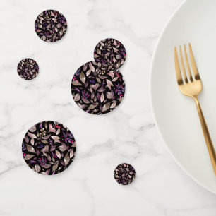 Watercolor fallen leaves confetti