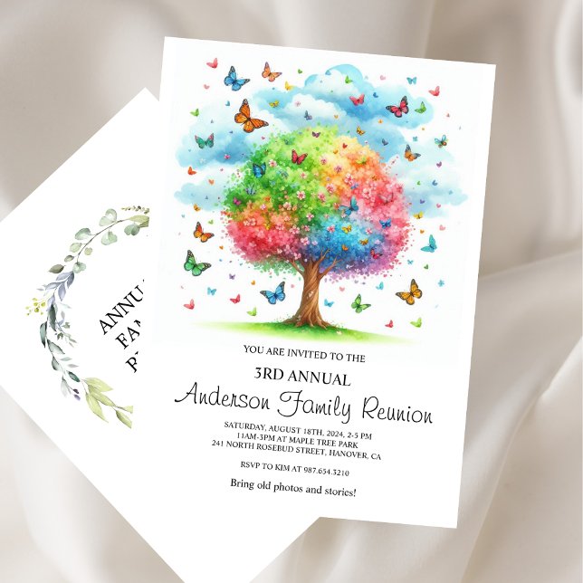 Watercolor Family Tree Family Reunion Invitation (Creator Uploaded)