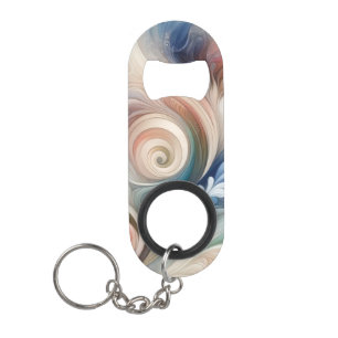 Watercolor Fantasy Floral Pastel Blue & Cream