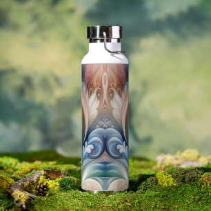 Watercolor Fantasy Floral Romantic Pattern Water Bottle