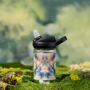 Watercolor Fantasy Floral Romantic Pattern Water Bottle