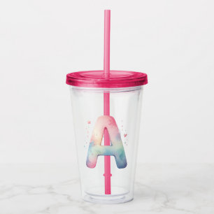 Watercolor Fantasy - Personalised Acrylic Tumbler