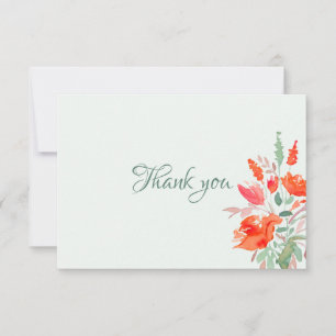 Watercolor Fantasy Personalised Stationery Thank You Card