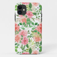 watercolor farmhouse rose garden