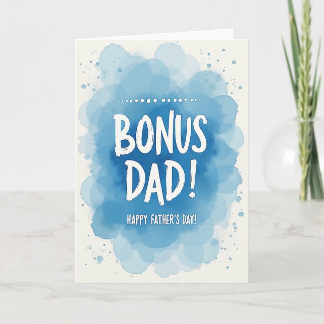 Watercolor Fathers Day Card (Front)