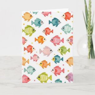 Watercolor Fathers Day Pattern Card