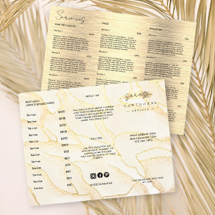 Watercolor Faux Gold Foil Brushed Metal Price List