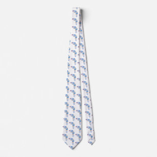 Watercolor feather Art Tie