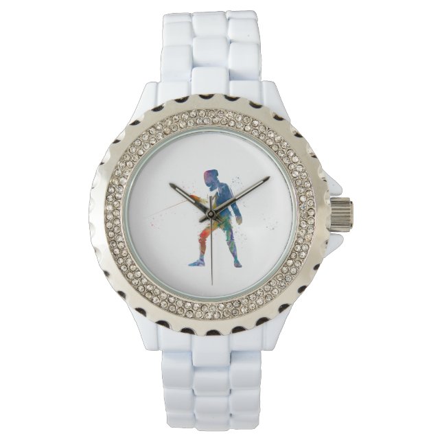 watercolor fencing watch (Front)
