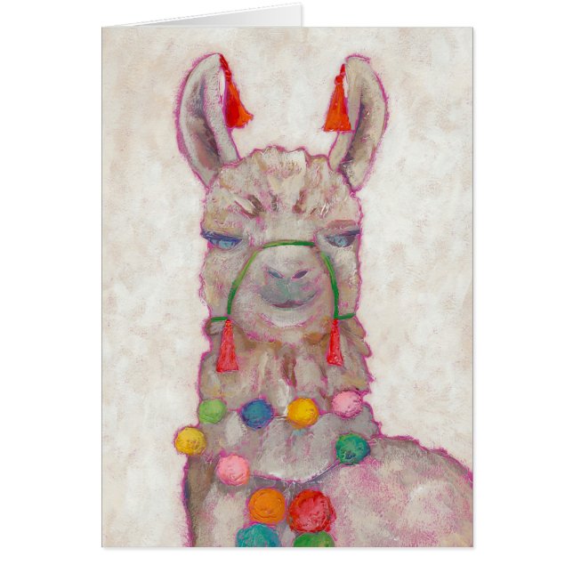 Watercolor Festival Llama (Front)