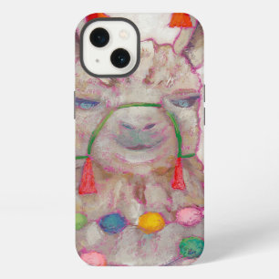 Watercolor Festival Llama iPhone 13 Case