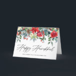 Watercolor Festive Floral Garland Happy Hanukkah Holiday Card<br><div class="desc">Watercolor Festive Floral Garland Happy Hanukkah Card | Send Hanukkah greetings to family and friends with this floral Hanukkah card. It features watercolor illustrations roses,  poinsettias,  hollies,  pine needles,  pinecones and other festive accents. Personalise this botanical holiday card by adding your own texts and photo.</div>