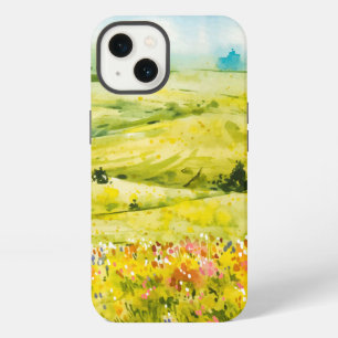 Watercolor Field Wildflowers iPhone / iPad case
