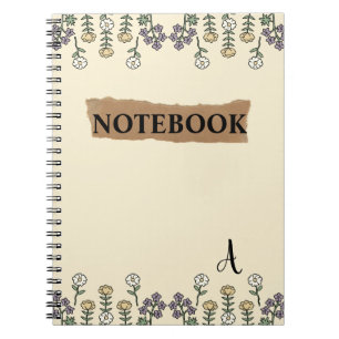 Watercolor Field Wildflowers Notebook