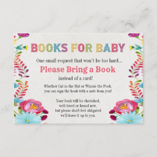 Watercolor Fiesta Mexican Books for Baby Card