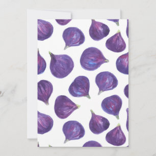 Watercolor figs pattern