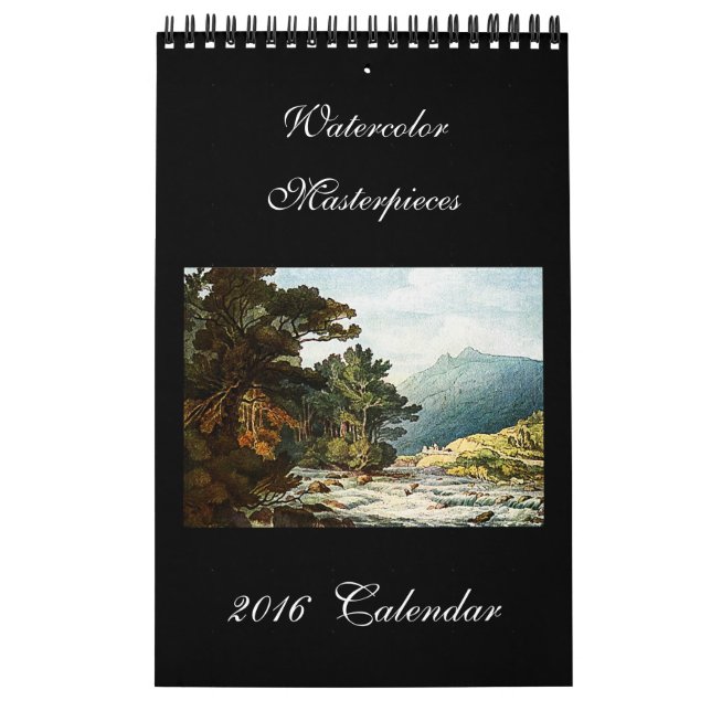 Watercolor Fine Art 2024 Beautiful Wall Calendar (Cover)