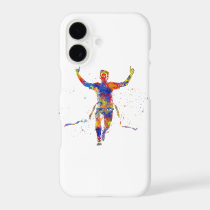 Watercolor finish line runner