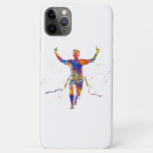 Watercolor finish line runner Case-Mate iPhone case