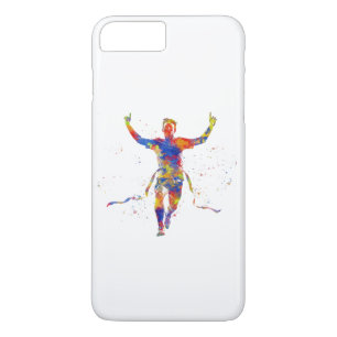 Watercolor finish line runner Case-Mate iPhone case