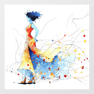 Watercolor Flamenco Dancer – Joy in Motion #2