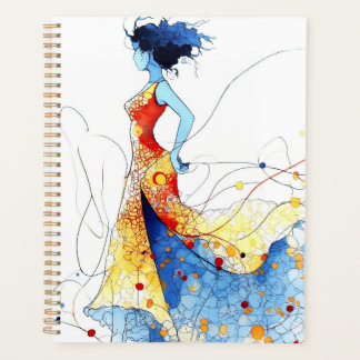 Watercolor Flamenco Dancer – Joy in Motion #2 Planner