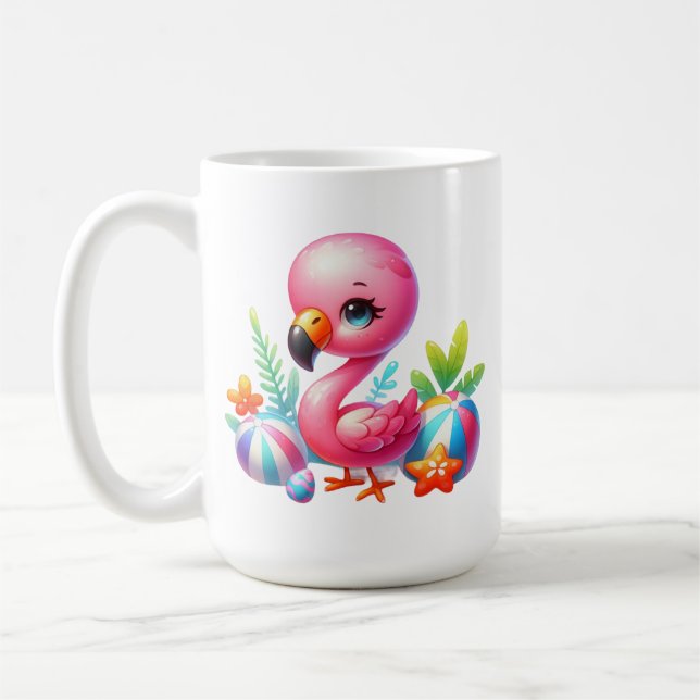 Watercolor Flamingo Clipart-95059  Coffee Mug (Left)