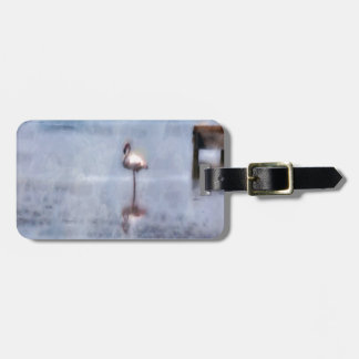 Watercolor Flamingo Luggage Tag