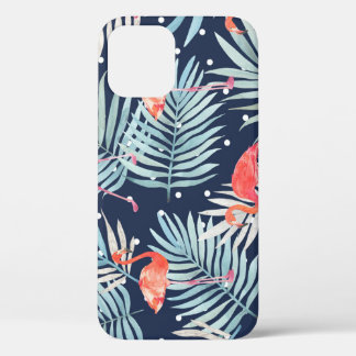 Watercolor Flamingo: Pink Tropical Elegance. iPhone 12 Case