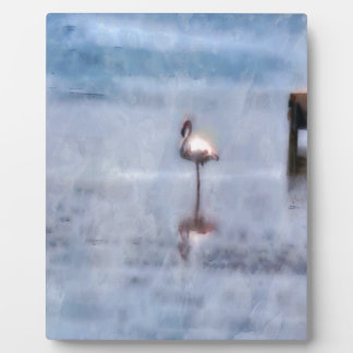 Watercolor Flamingo Plaque