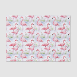 Watercolor Flamingo Tissue Paper