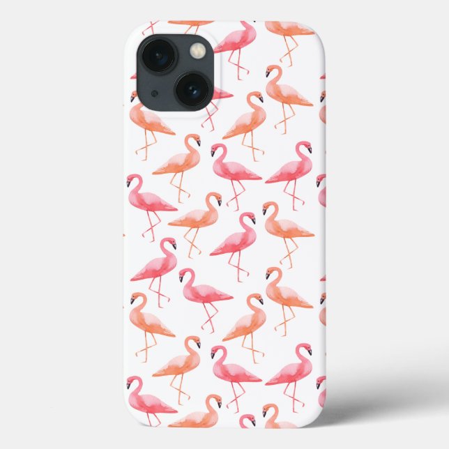 Watercolor Flamingos Case-Mate iPhone Case (Back)
