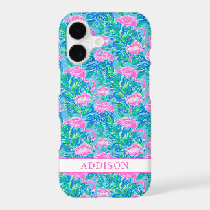 Watercolor Flamingos Monogrammed