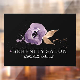 Watercolor Floral Amethyst Purple ID294