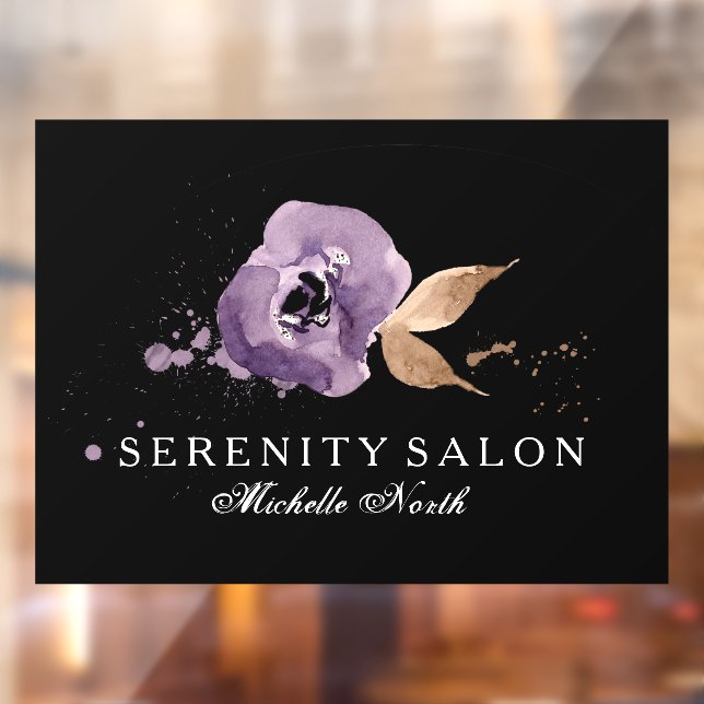 Watercolor Floral Amethyst Purple ID294  (Sheet 2)