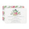 Watercolor Floral Baby Tea Party Invitation